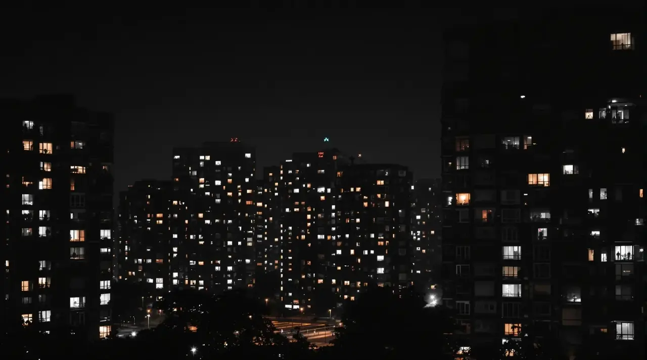 城市之光横幅海报