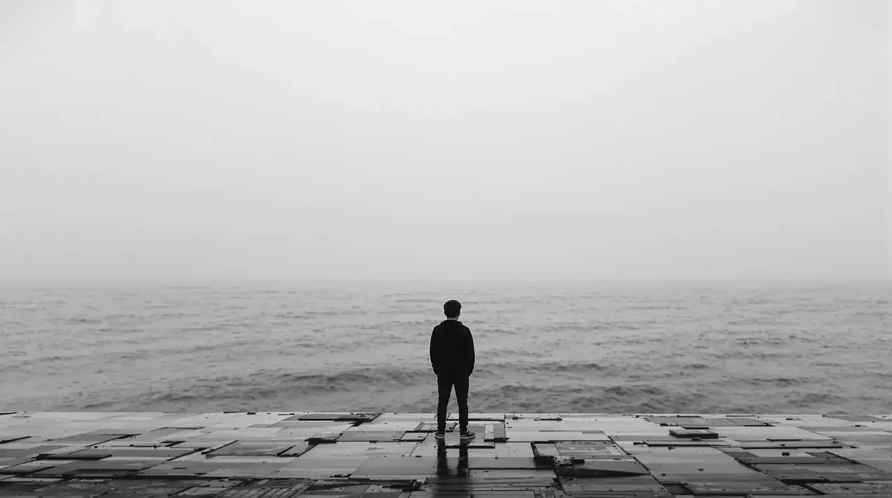 少年与海横幅海报